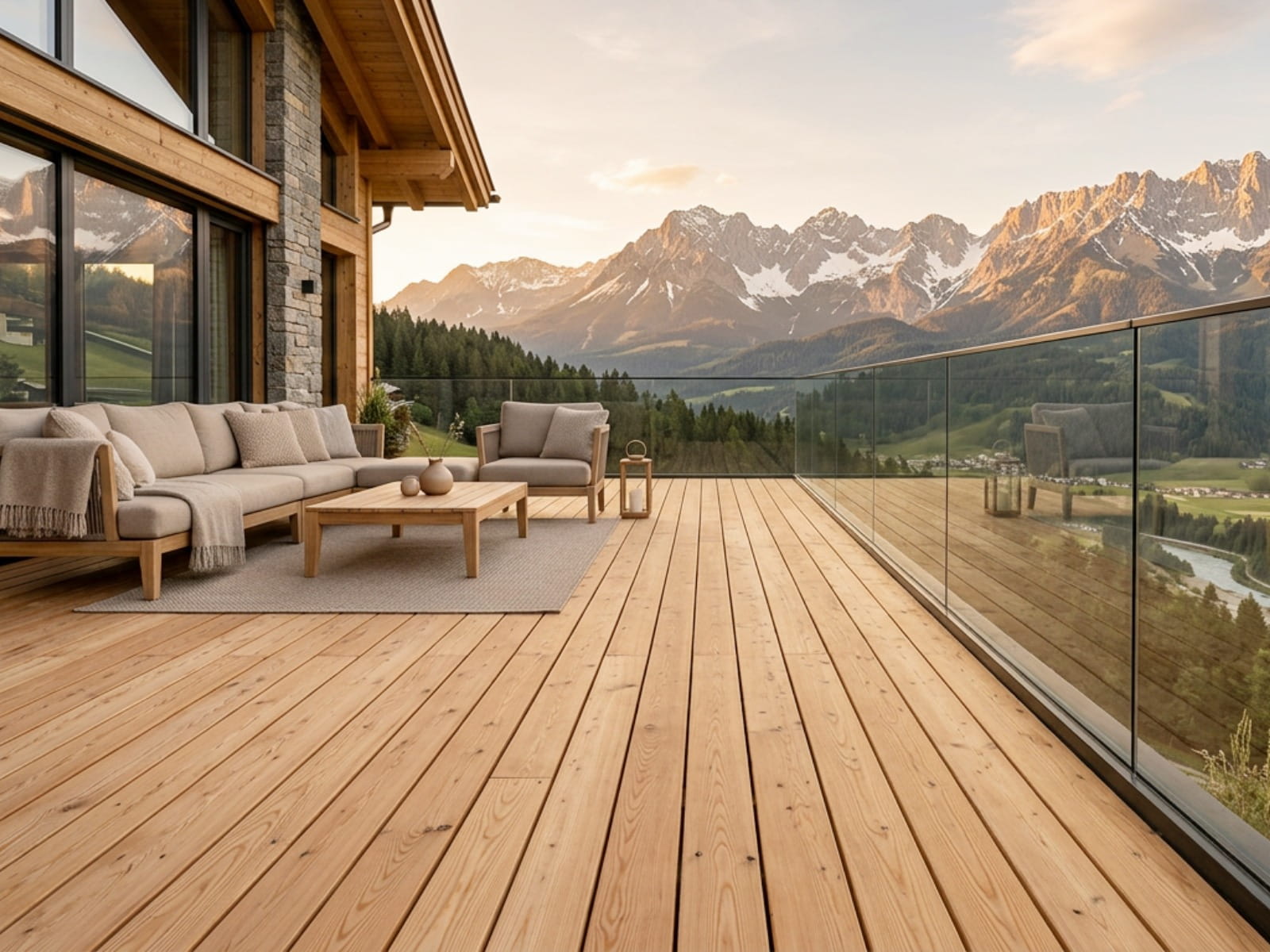 Terrassendiele heimische Lärche 24x140x5000mm Terrassendiele heimische Lärche 24x140x5000mm