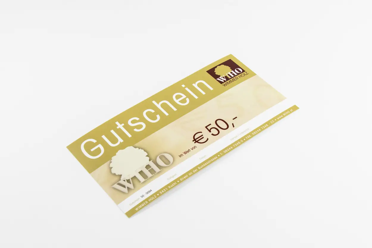 Wertgutschein 50 Euro