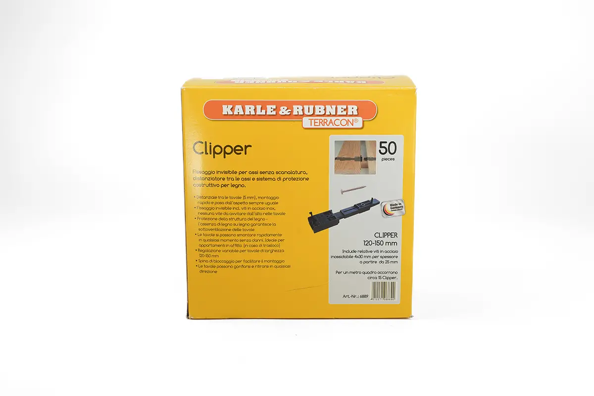 K&R Clipper Terrassenbefestiger für Dielenbreite 120-150mm 