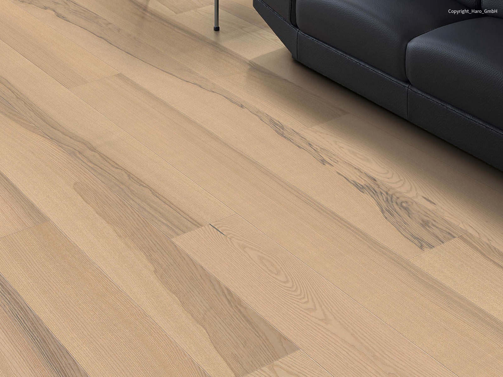 HARO Parkett Esche Universal, pastellcreme, strukturiert, naturaDur 