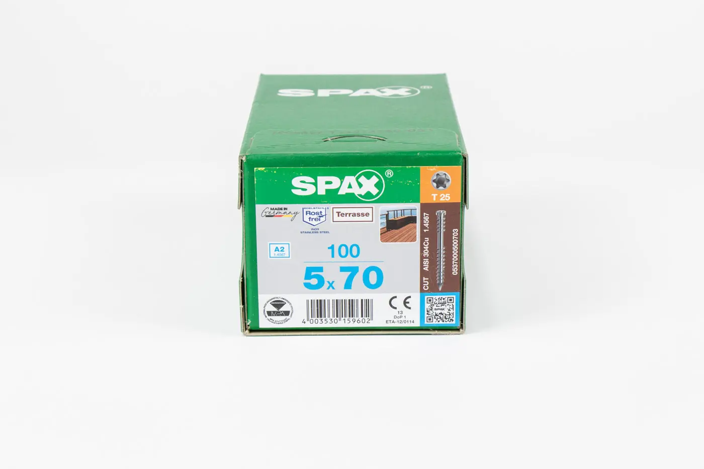 Spax-D Edelstahlschrauben, 100 Stk., 5x70mm