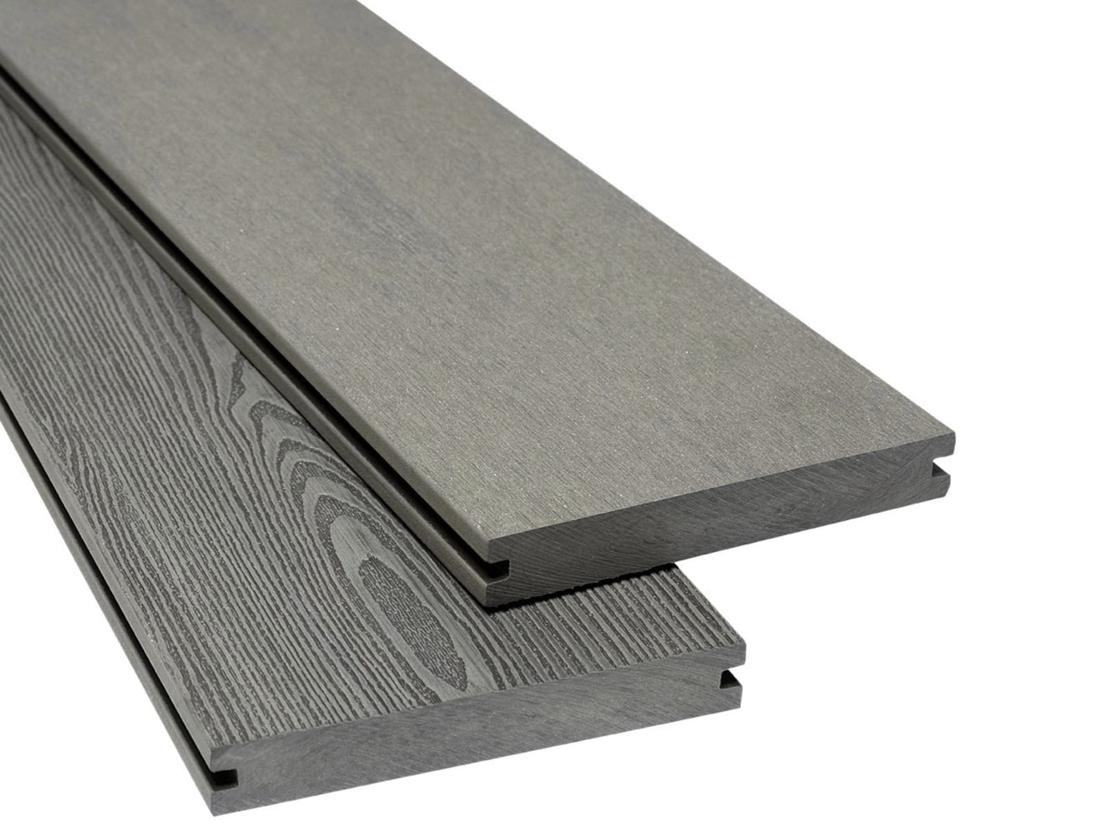 Terrassendiele WPC Holzstruktur, 20x140x5000mm, Grau