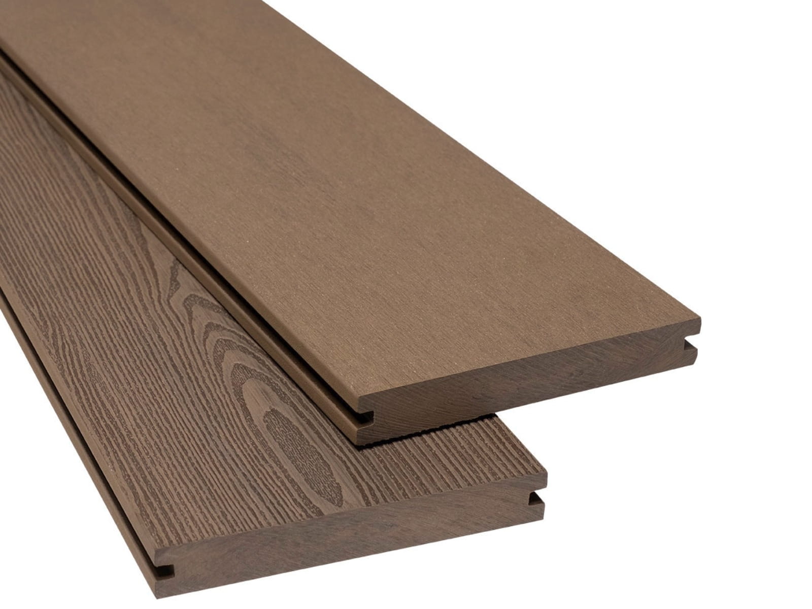 Terrassendiele WPC Holzstruktur, 20x140x4000mm, Braun