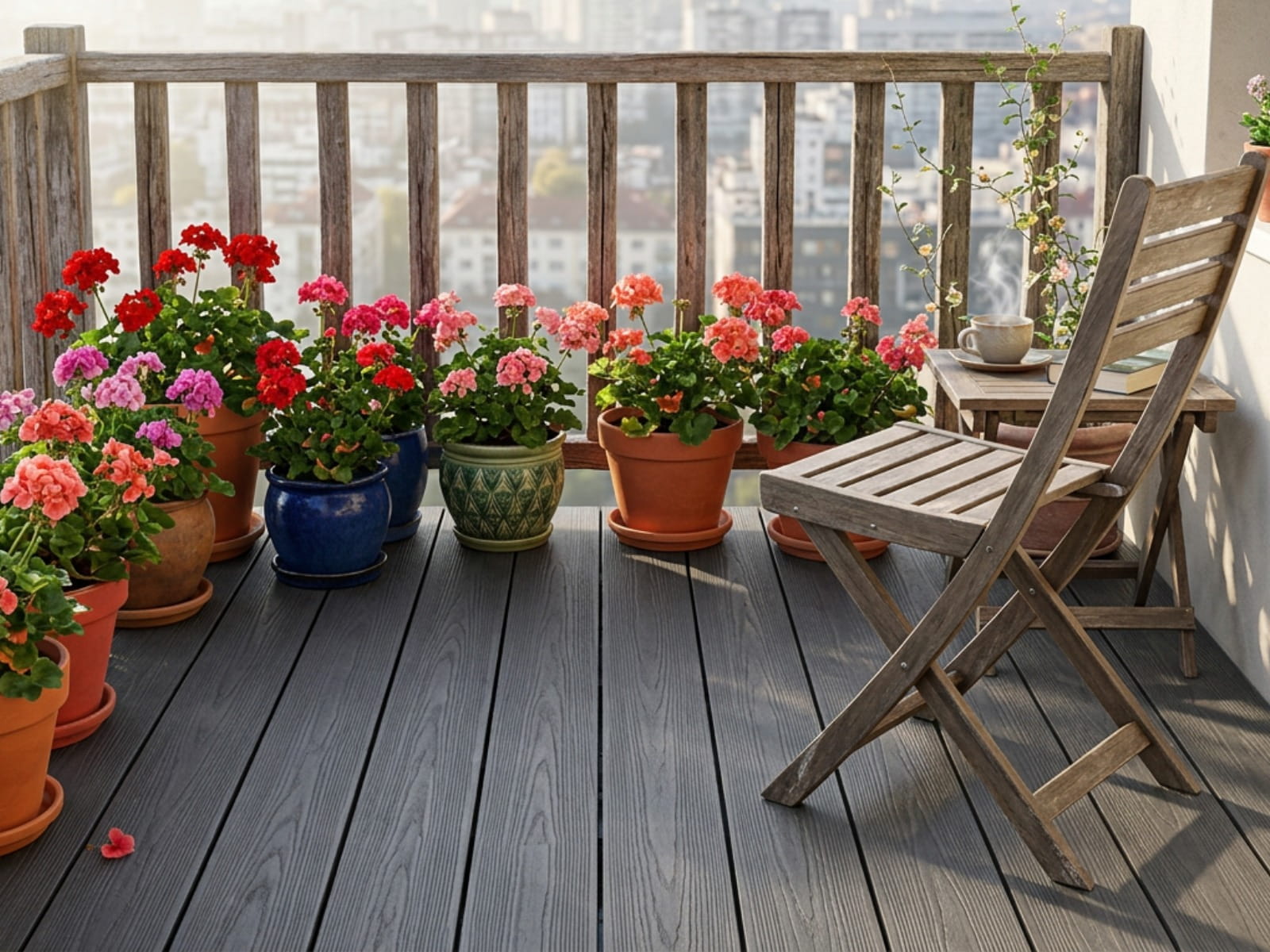 Terrassendiele WPC Holzstruktur, 20x140x4000mm, Grau