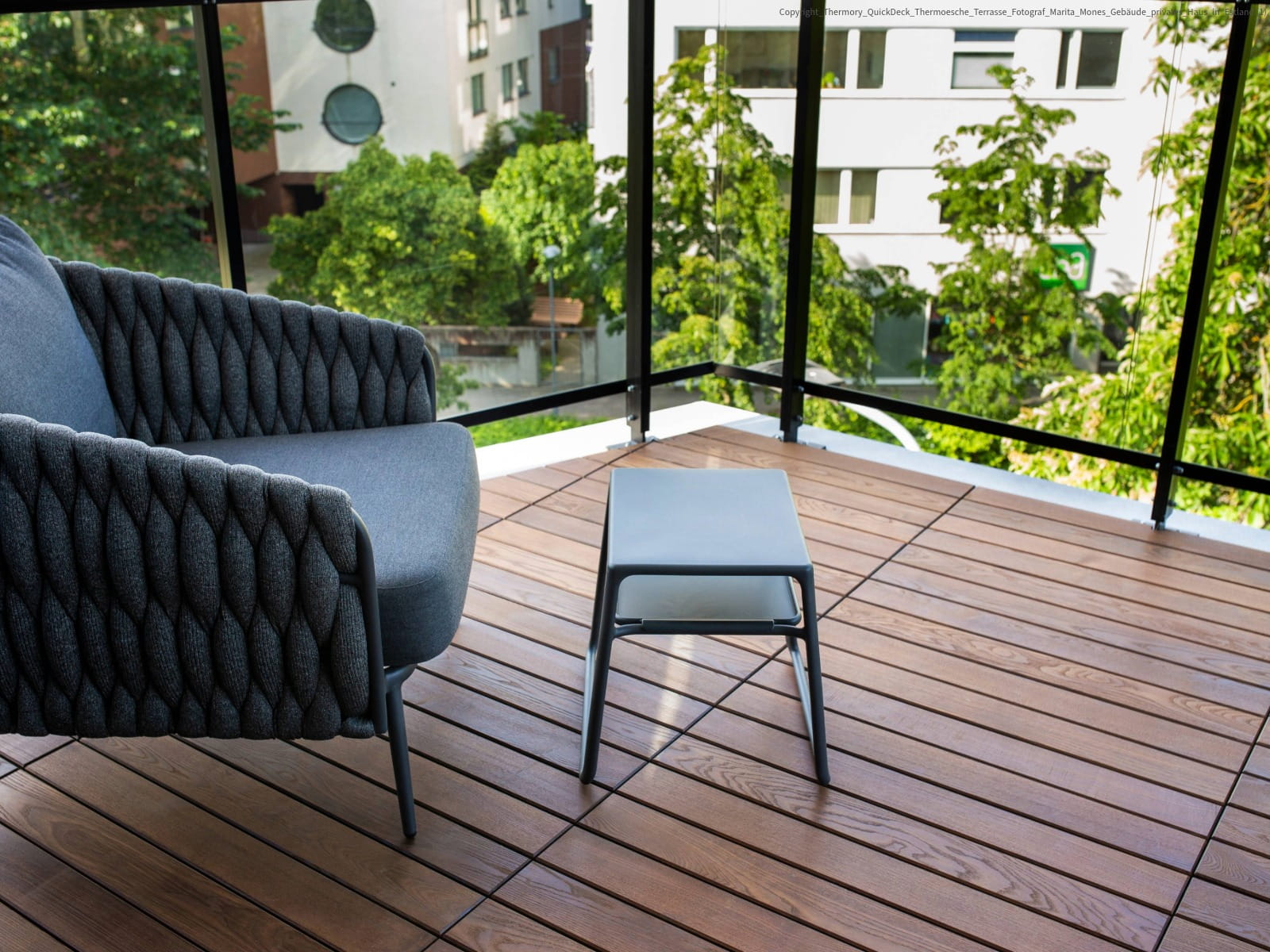 Terrassendiele Thermoesche select 21x125x2100mm mit Seno-Fräsung