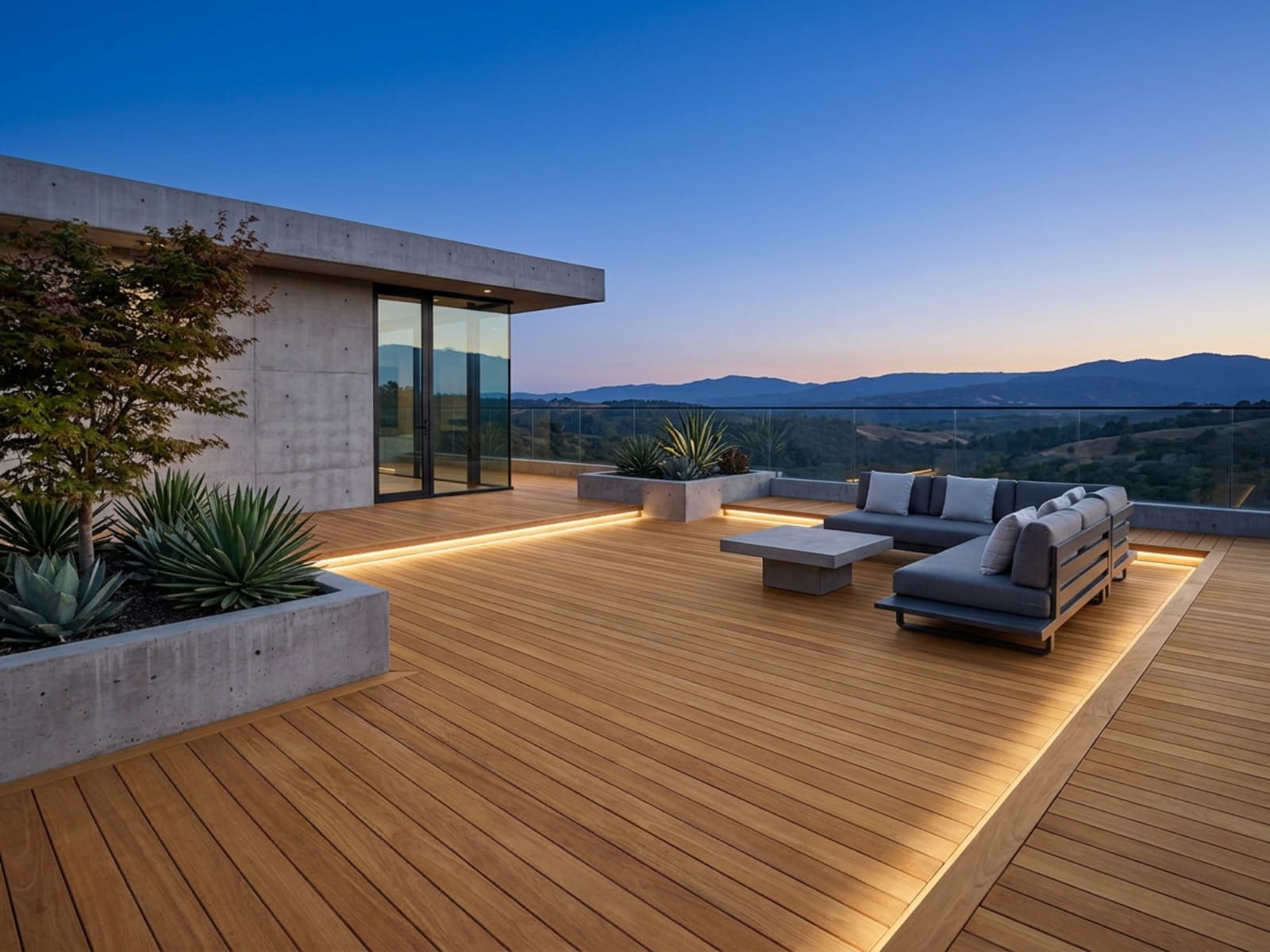 Terrassendiele Bangkirai, 25x145x4270mm, glatt