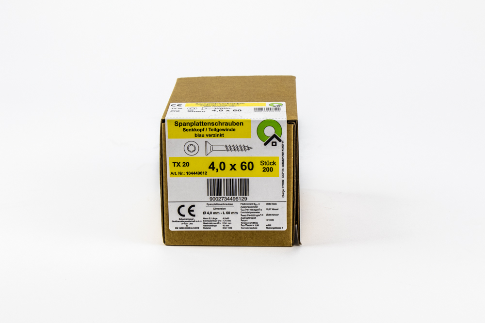 Spanplattenschrauben TORX, 4x60mm