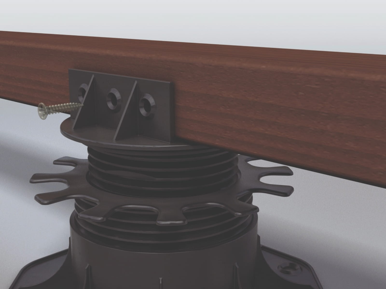 Terrassenlager, höhenverstellbar 65-155mm Terrassenlager, höhenverstellbar 65-155mm