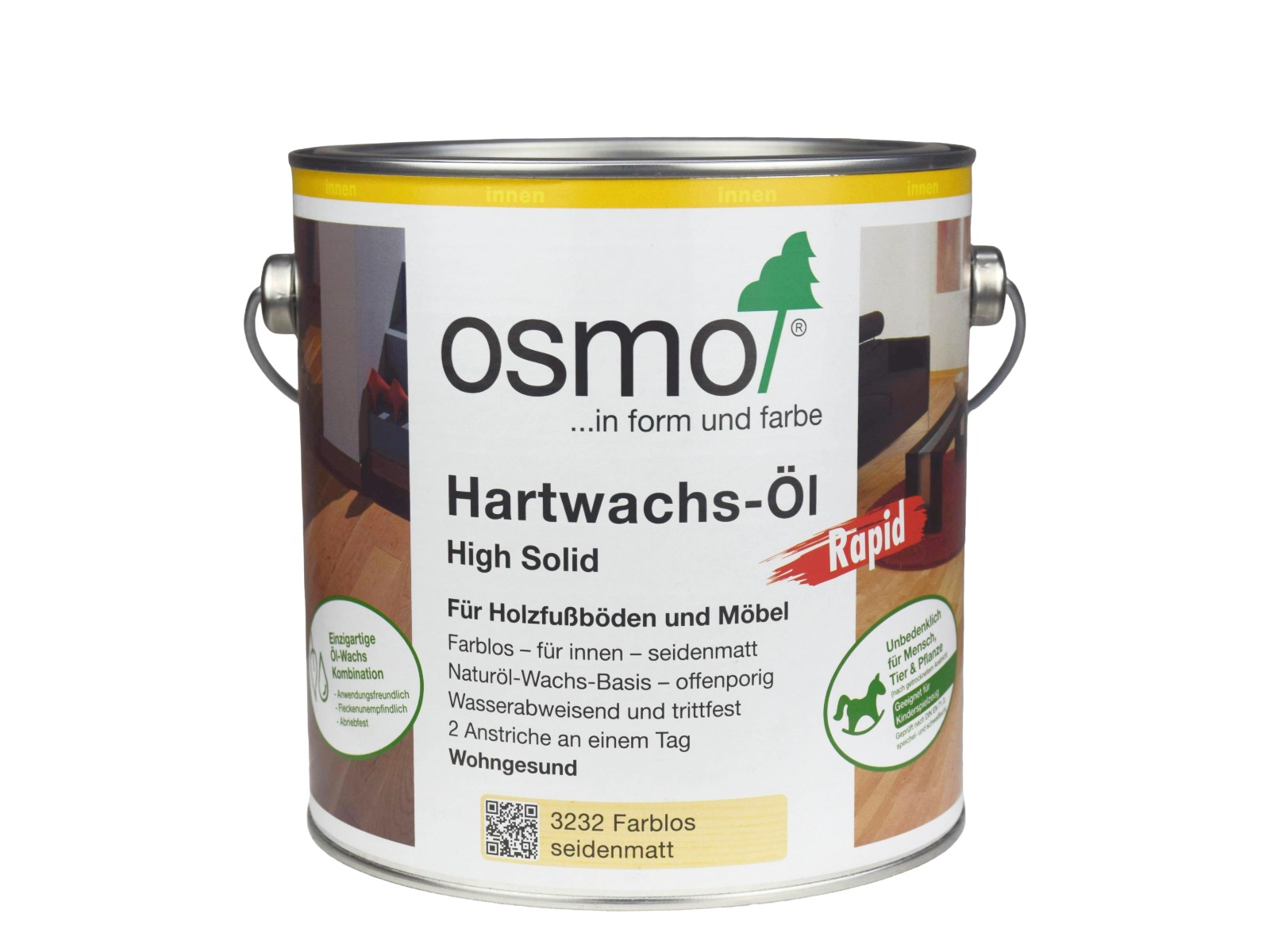 OSMO Hartwachsöl farblos seidenmatt 2,5l